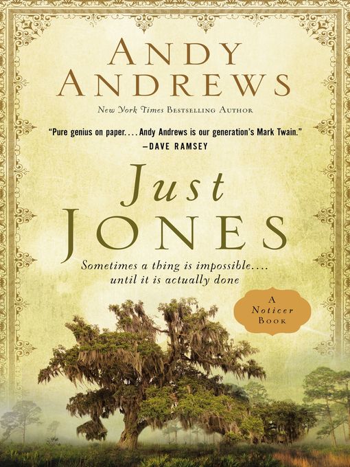 Title details for Just Jones by Andy Andrews - Available